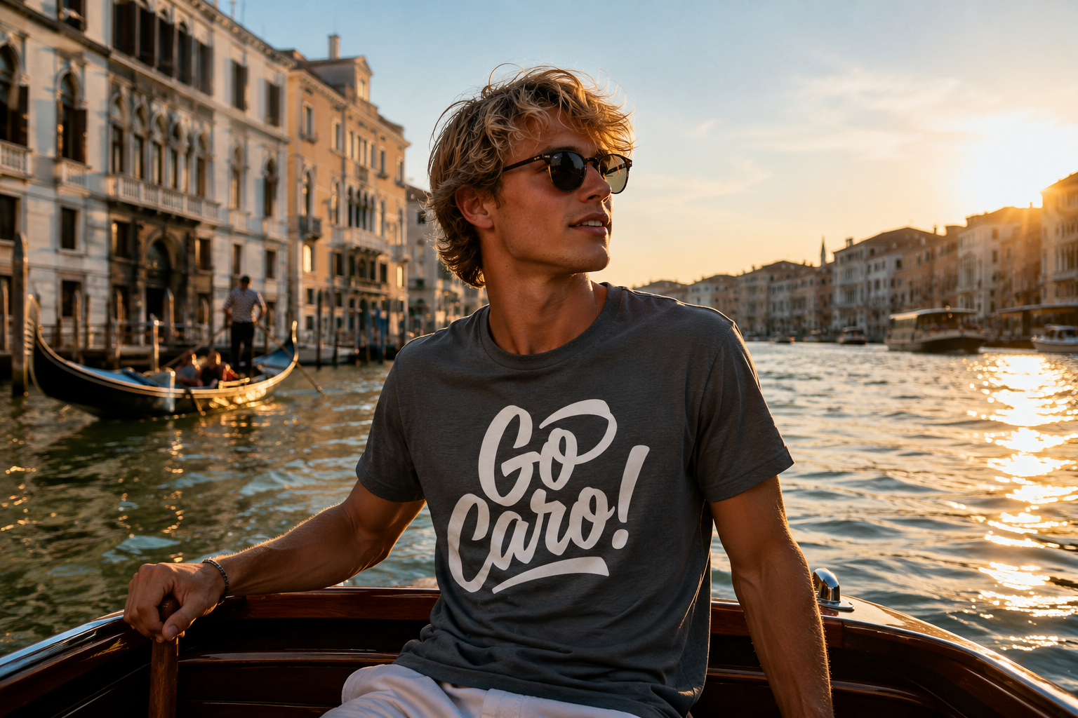 GO CARO - Heavyweight Unisex Crewneck T-shirt | Gildan® 5000
