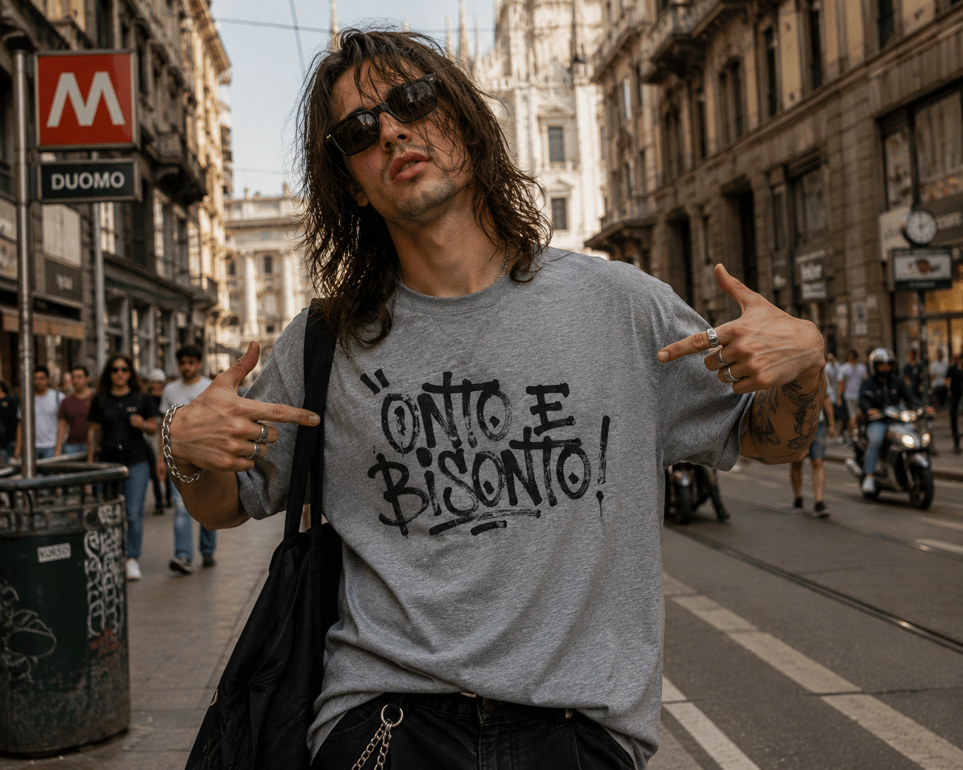 ONTO E BISONTO - Heavyweight Unisex Crewneck T-shirt | Gildan® 5000