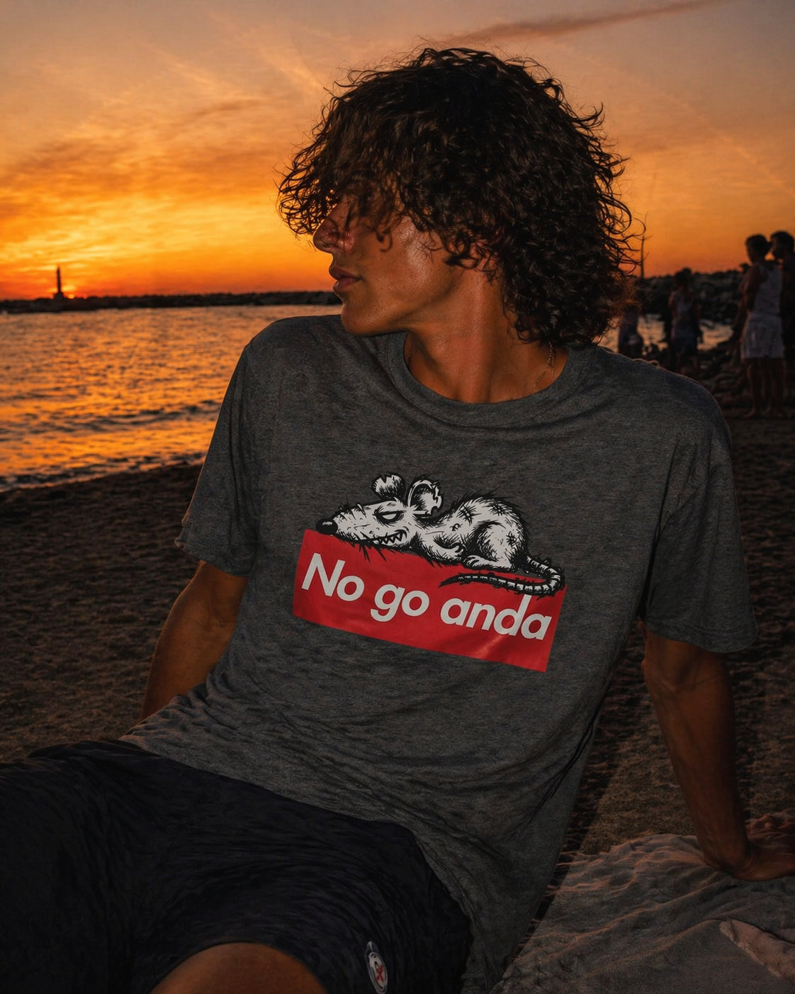NO GO ANDA - Heavyweight Unisex Crewneck T-shirt | Gildan® 5000