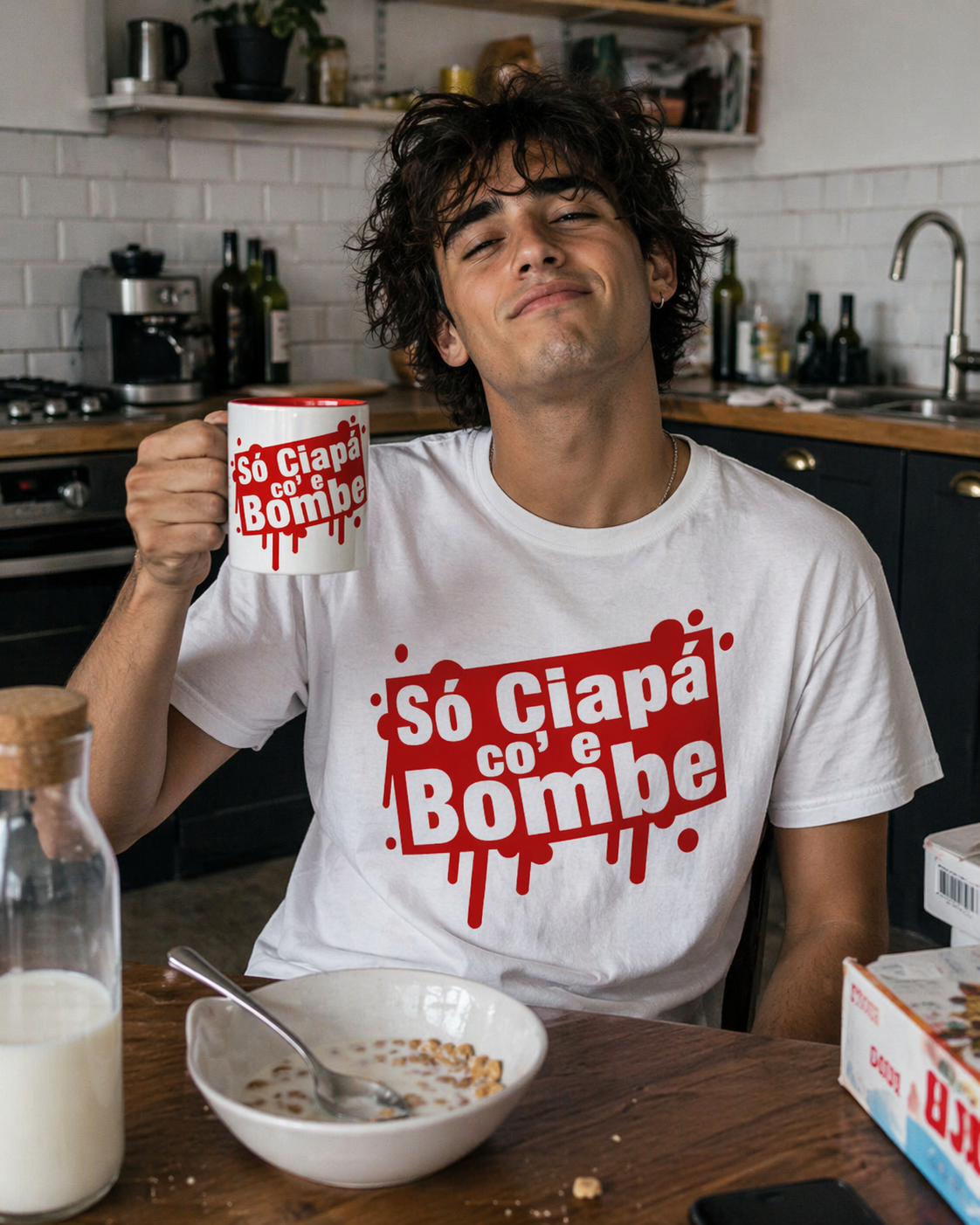 SO CIAPA' CO E BOMBE - 11oz Ceramic Mug Ceramic Red