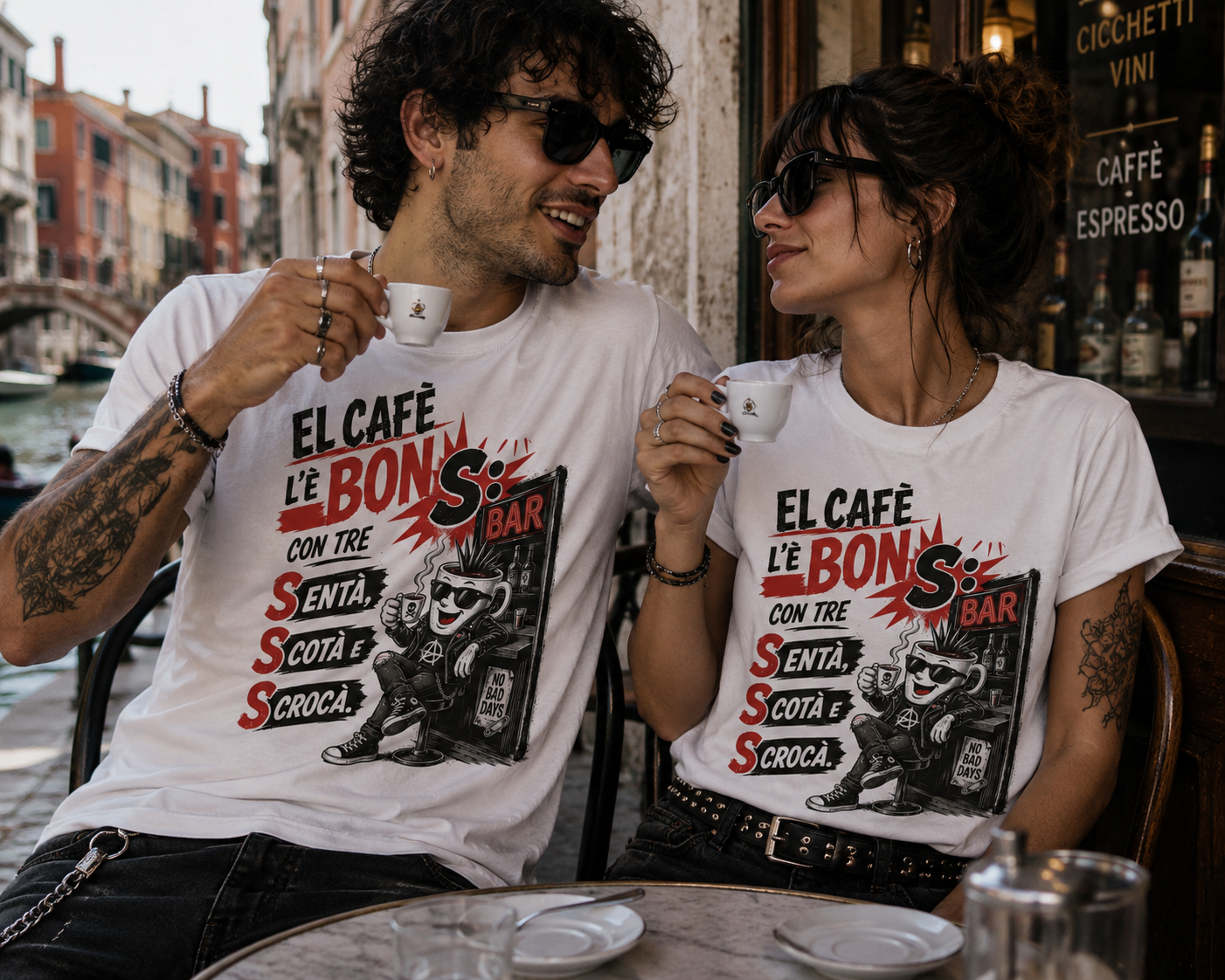 EL CAFè - Heavyweight Unisex Crewneck T-shirt | Gildan® 5000