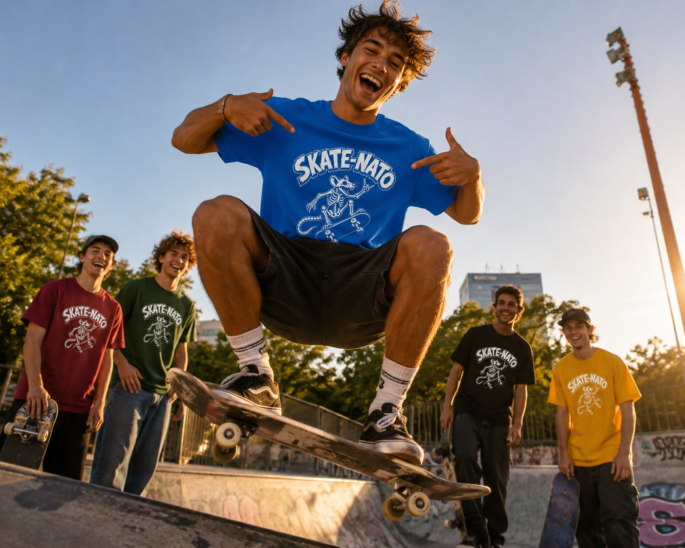 SKATE-NATO - Heavyweight Unisex Crewneck T-shirt | Gildan® 5000