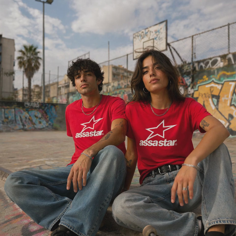 ASSA STAR - Heavyweight Unisex Crewneck T-shirt | Gildan® 5000